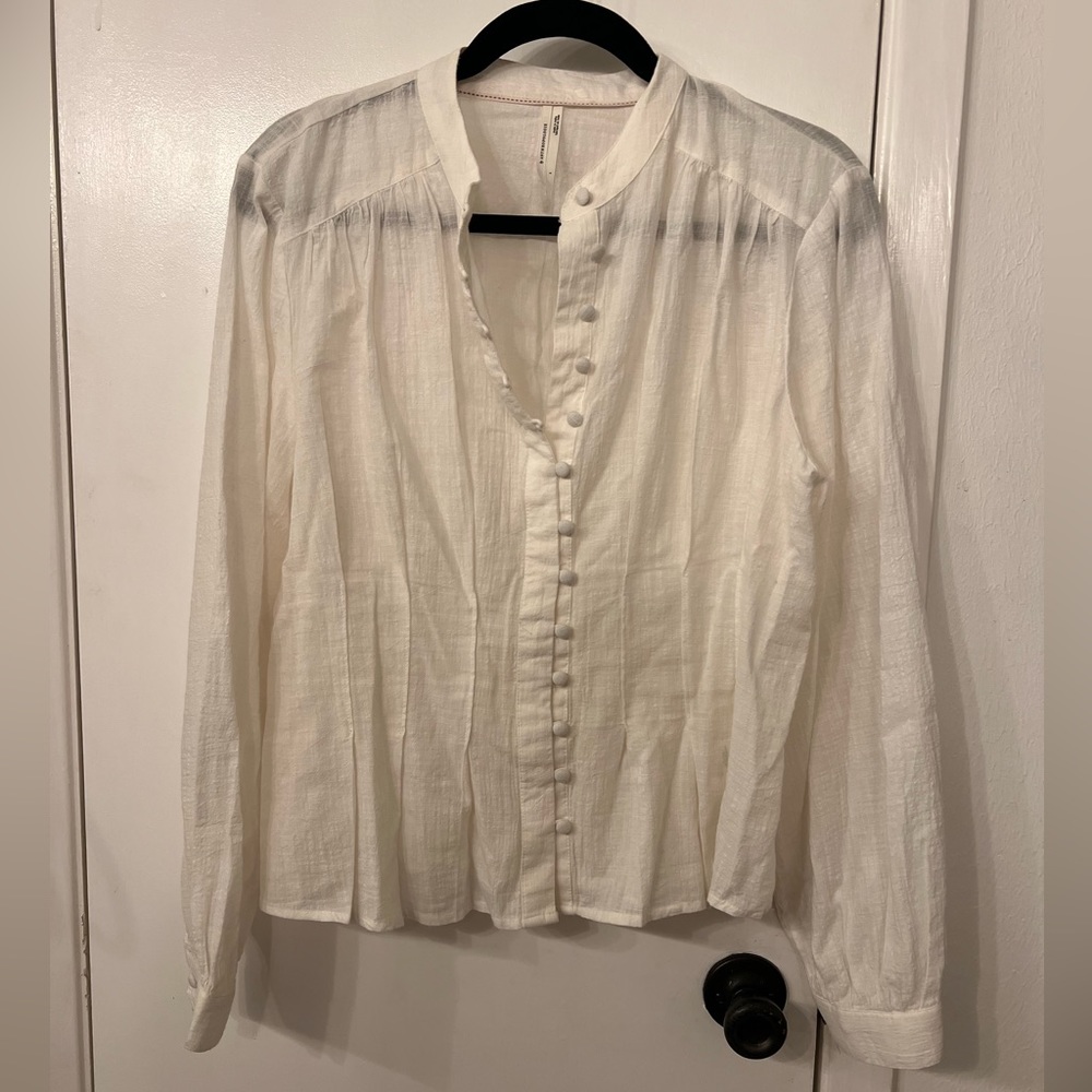 Anthropologie Sheer Blouse